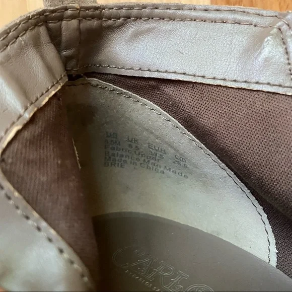 Carlos Brie Tan Suede Booties with Side Zip - Picture 7 of 8